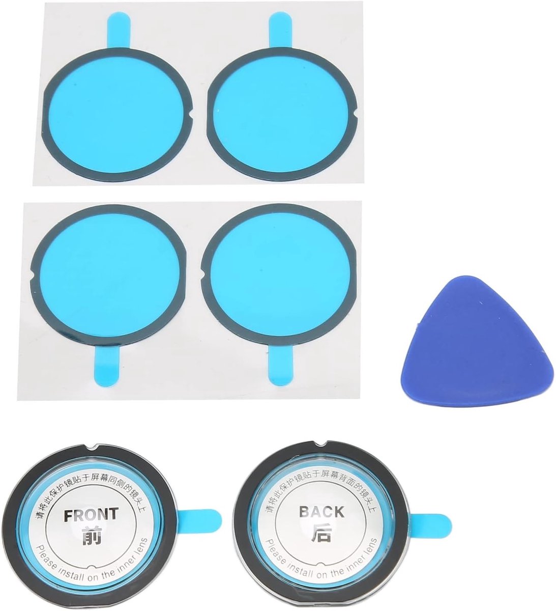 SnelShoppen - X3 Sticky Lens Guard - Ultra-dunne Beschermende Lenskap voor X3 Panoramische Actiecamera - Hoge Transmissie, Eenvoudige Installatie, Ste