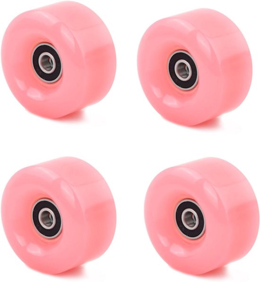 Dubbele Rijen Roller Skate Wielen 58x32mm, Vervangende Wielen met Lagers, PU Slijtvaste Skate Accessoires voor Quad Skates en Skateboards