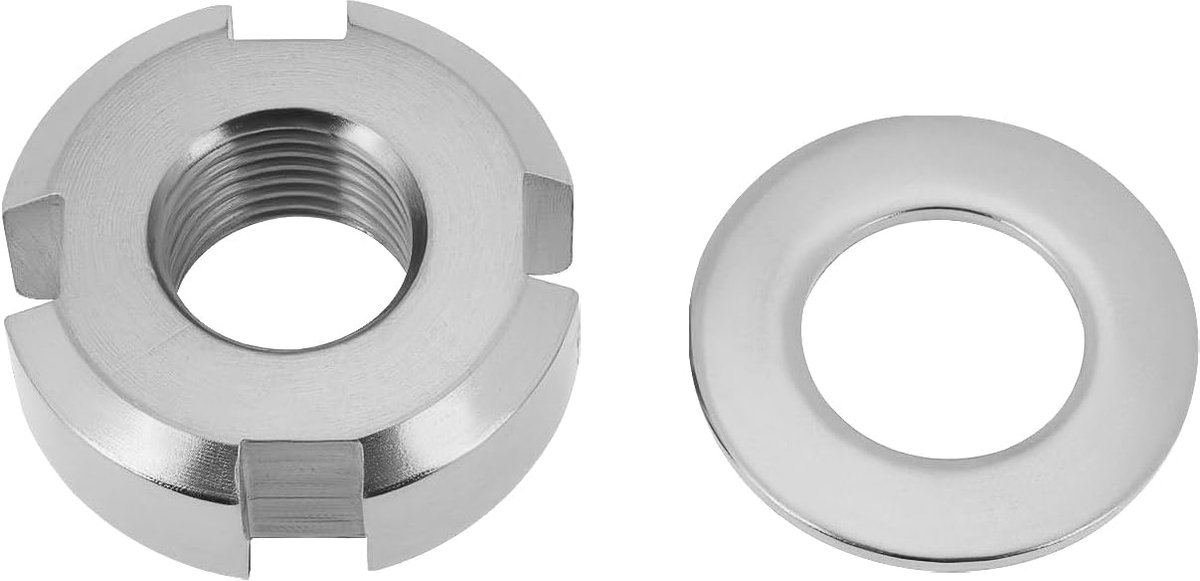SnelShoppen - Fietsen Metalen Swingarm Moer Achteras Moer Spindel Moer Jackshaft Moer 22x10x8mm Zilver Geschikt Voor Sur Ron Licht Bij