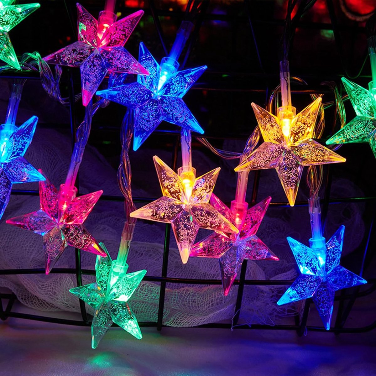 ALEGRE Christmas Decoration LED Fairy Lights (Colorful Stars) - ShopVlot