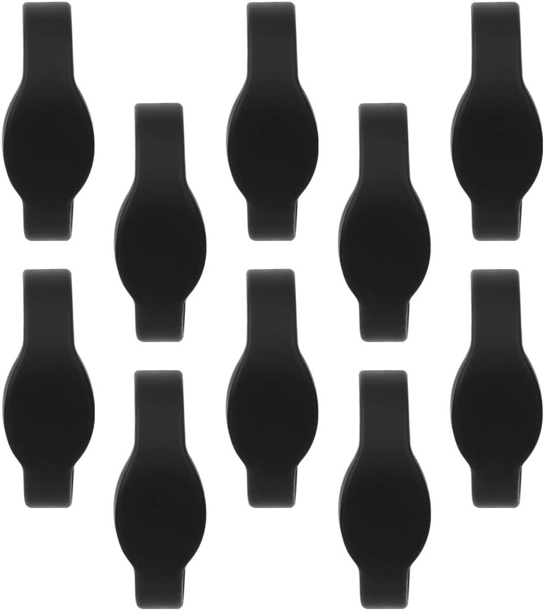 SnelShoppen - 10 Stuks 13.56MHz RFID Polsbanden Silicone Waterdicht IC Kaart Armband voor Toegang Sauna Zwembad - Comfortabel en Duurzaam in Heldere K
