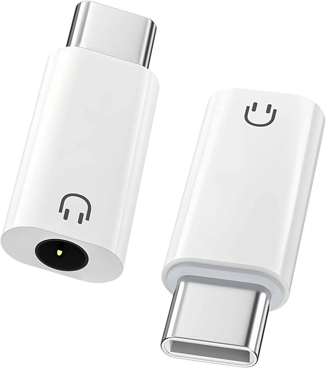 USB C naar 3.5mm Audio Hoofdtelefoonadapter - Type C naar 3.5mm Aux Jack - Hi-Fi Geluidskwaliteit - ShopVlot
