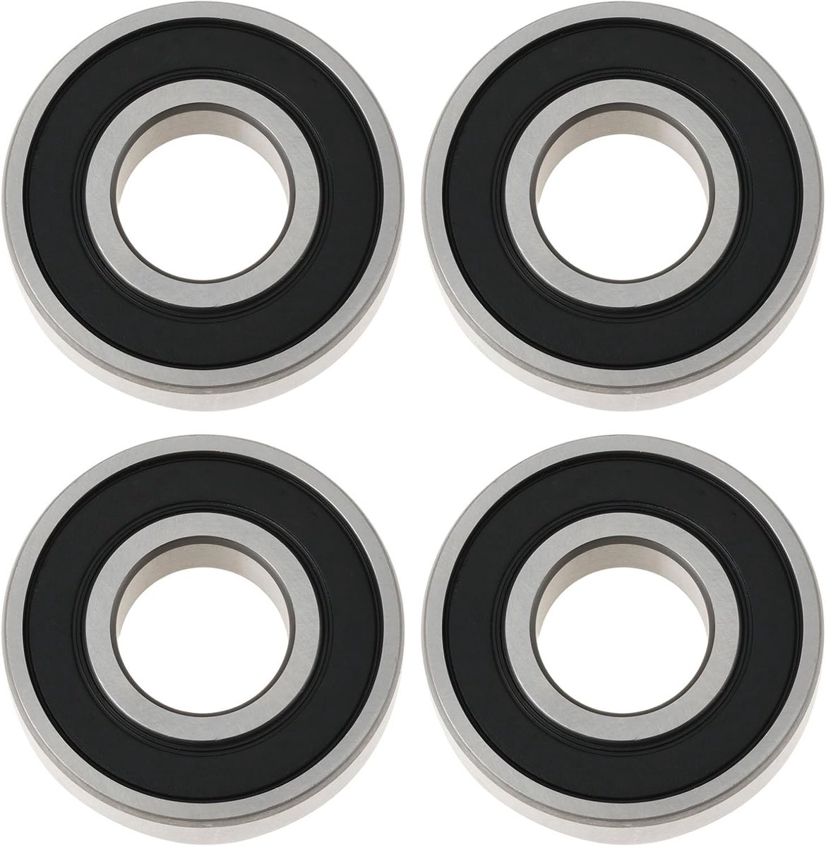 SnelShoppen - 4 Stuks 6202-2RS Cilinder Scharrierlagers 35x15x11mm Vervangingslagers voor Tuingereedschap