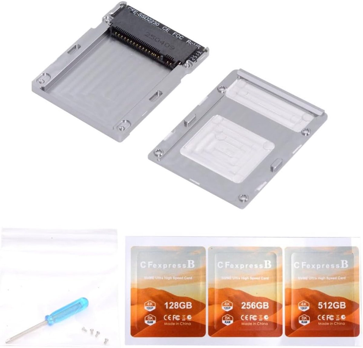 M.2 NVMe naar PCIe 4.0 CF Express Type B Converter - Voor Z6/Z7/Z9/R3/R5 Camera - Ondersteunt RAW 4K/8K Video - ShopVlot