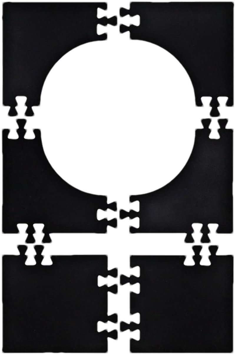 Dartbord Wandbescherming - Dart Surround - Bescherming Muur - EVA Materiaal - 104 x 71 cm - Zwart