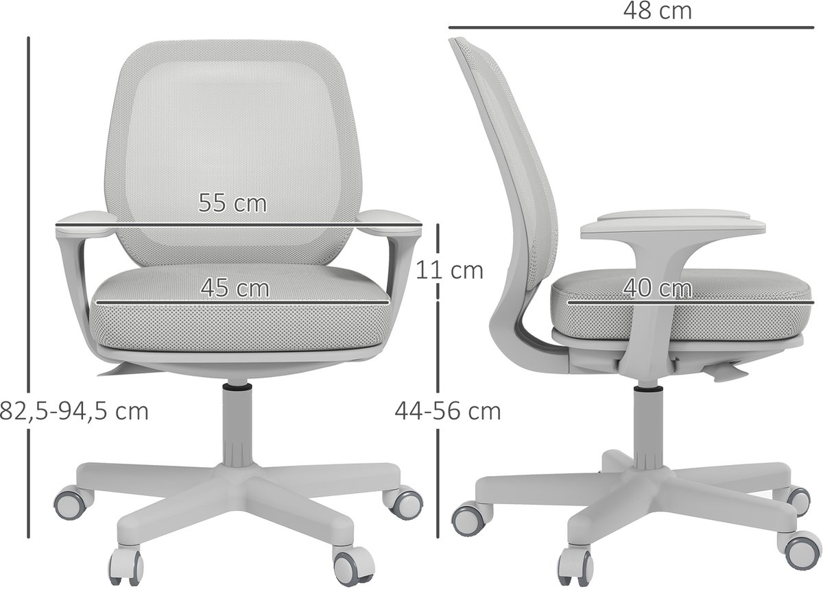Bureaustoel - ergonomische bureaustoel met draaifunctie - 94 thumbnail 5
