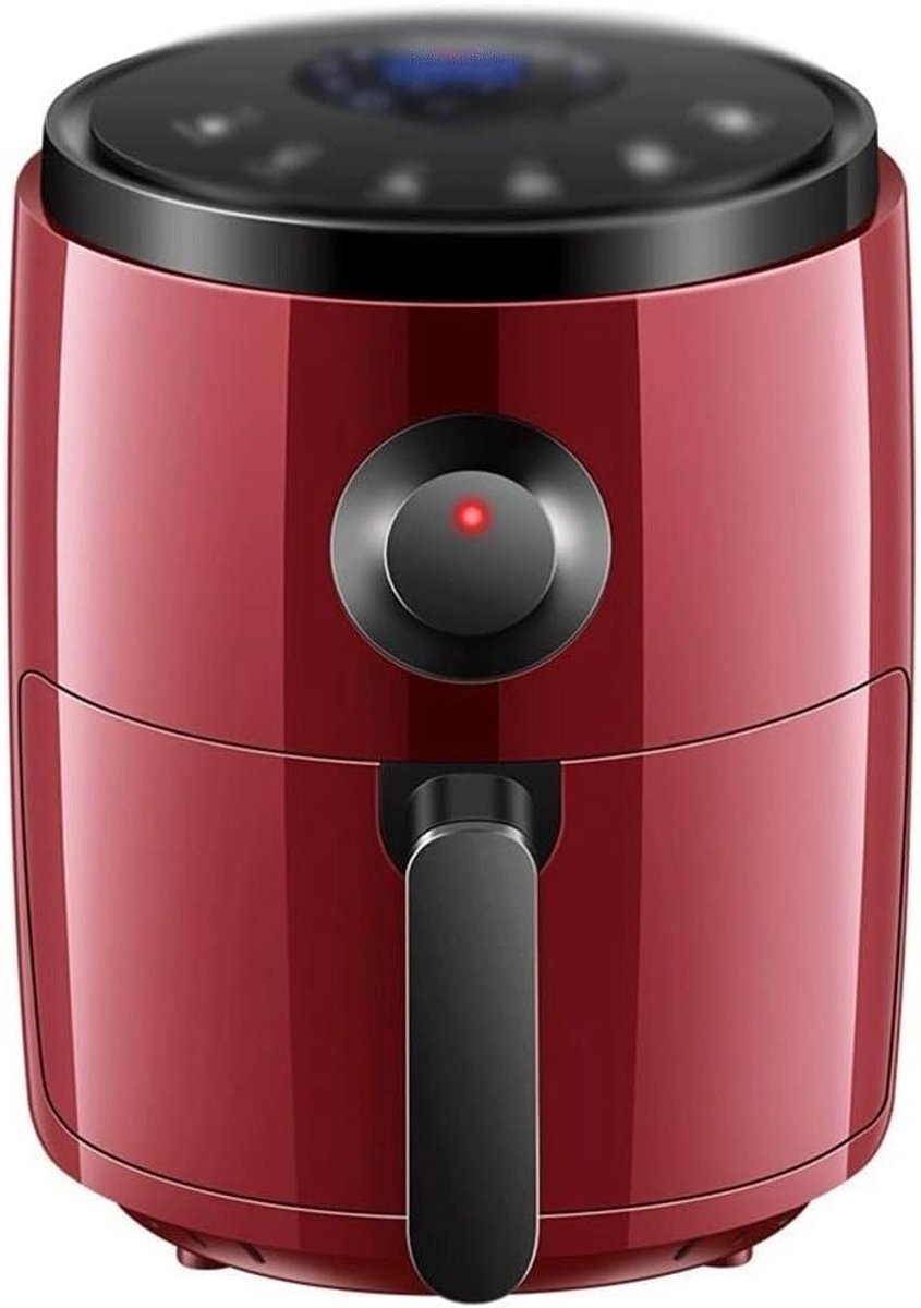 Heteluchtfriteuse - Airfryer Frituurpan - Gezond Koken - Olievrij Frituren - 3 Liter - Rood