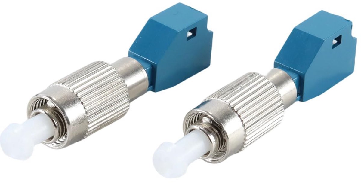 SnelShoppen - 2 STKS Glasvezel Adapter FC Stekker LC-Vrouwelijk, Hoogwaardige Glasvezel Vermogensmeter Koppeling, Lage Invoegdemping, Temperatuurstabi