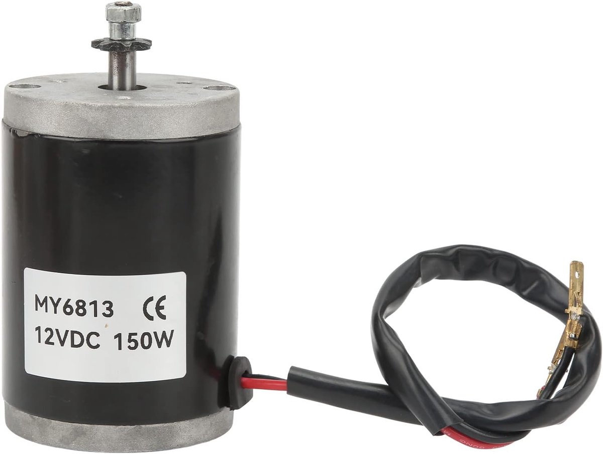 SnelShoppen - Elektrische Geborstelde Motor 12V 150W Aluminium Hoge Snelheid Borstelmotor met Grote Torsie voor Vervanging Elektrische Scooter en Fiet