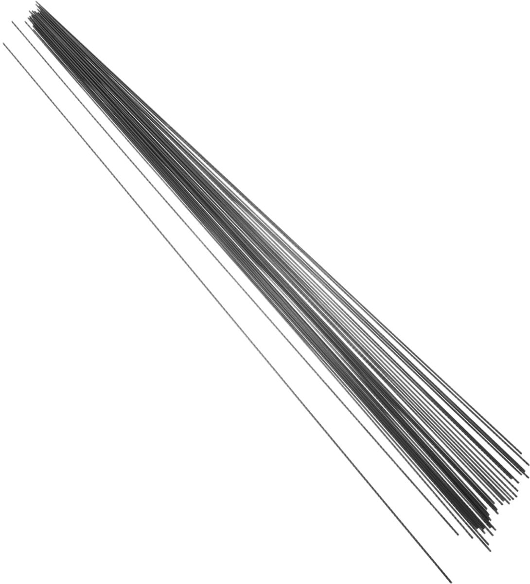 SnelShoppen - 30 Stuks Carbon Fiber Stangen voor RC Modellen, Modelvliegtuigen en DIY Projecten, 39cm Lange Ronde Stangen voor Reparaties en Verlengin