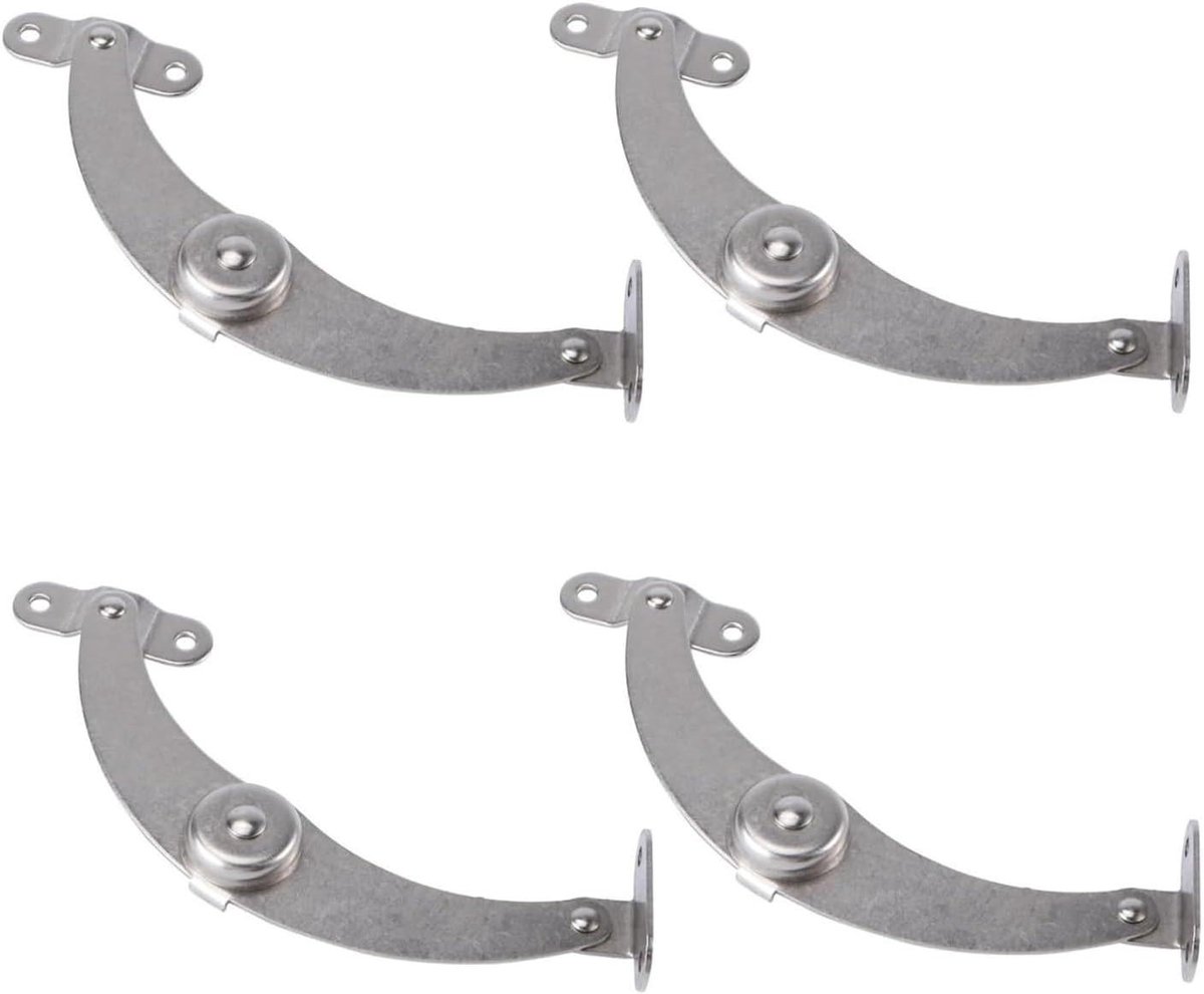 Kastdeur Scharnier - Klepsteun Scharnier - Kasten Organiseren - Roestvrij Staal - 135 cm - Zilver