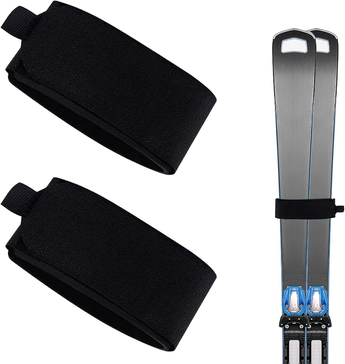 SnelShoppen - Verstelbare skitouwen en banden, EVA padding, ski straps met beschermende pads voor optimale bescherming van ski-uitrusting