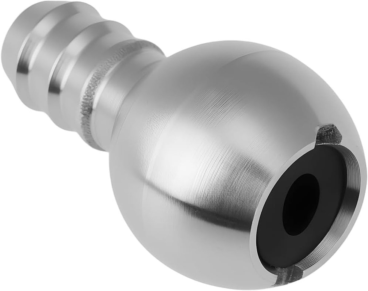 SnelShoppen - 1pc 7mm RVS SUS304 PA Schuim Strainer Zuigbol Met Filter Voor Schuimkanen Hoge Druk - Duurzaam en Corrosiebestendig
