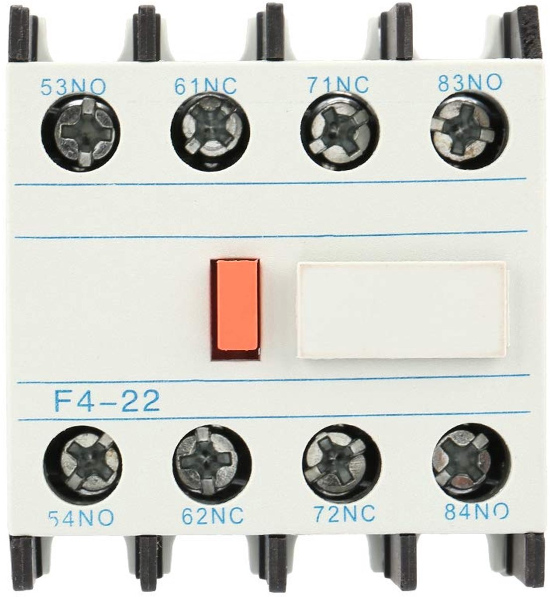 Durable lightweight electromechanical relay F4-22 LADN22 Auxiliary Contact Auxiliary Contact Block Suitable for 10A - ShopVlot