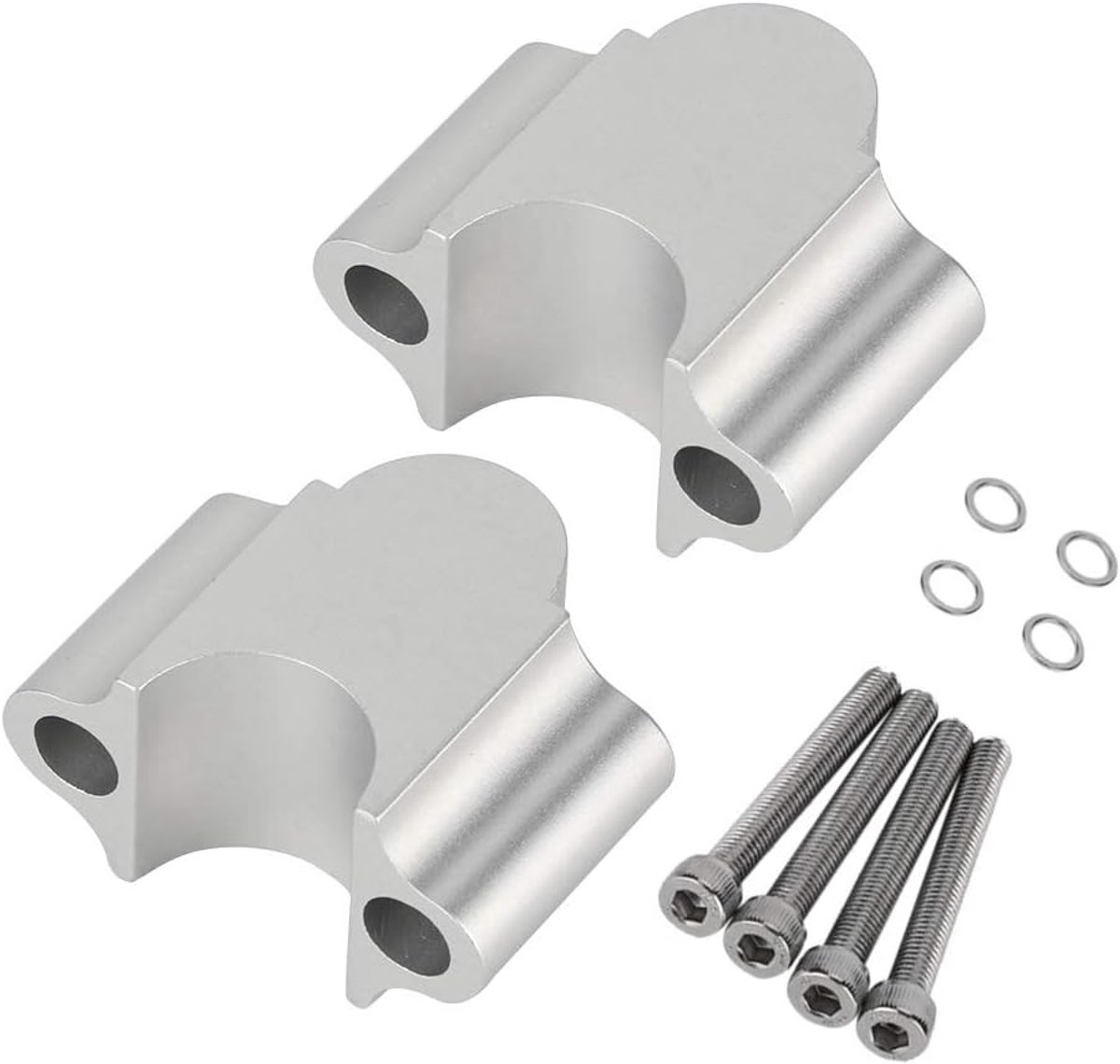 SnelShoppen - Handlebar Risers Universele Aluminium Handvatverhogers 7/8'' 22mm Voor Motorfiets - Duurzame Verhogingsklem - Hoogwaardig Materiaal