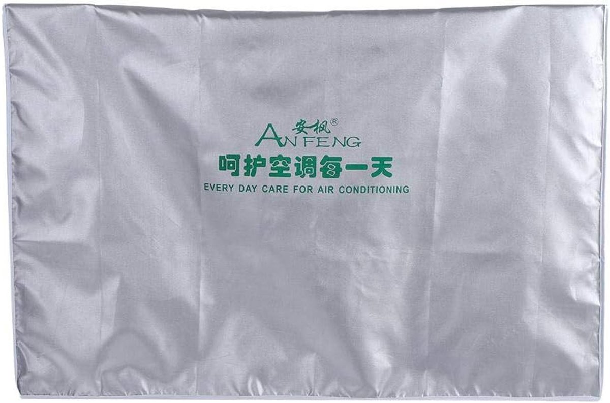 SnelShoppen - Airconditioning Cover - Rechthoekig, Stofvrij, Sneeuwbestendig, Waterdicht, Zilver, Zonbescherming, Polyester, Buitenapparatuur