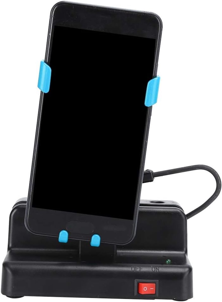 SnelShoppen - Automatische Shaker voor Smartphones, Eenvoudig te Gebruiken Smartphone Shaker, Lichtblauw Links Rechts Swing Pedometer, Ideaal voor Lui