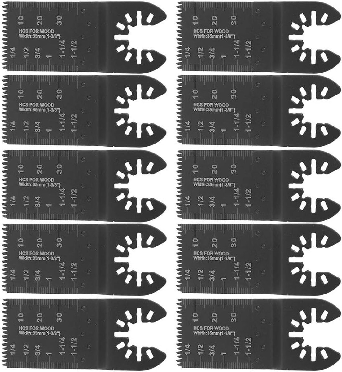 SnelShoppen - Oscillerend zaagblad 35 mm van hoog koolstofstaal, zaagblad snijder met grove en fijne tanden, ideaal voor snel snijden van substrates e