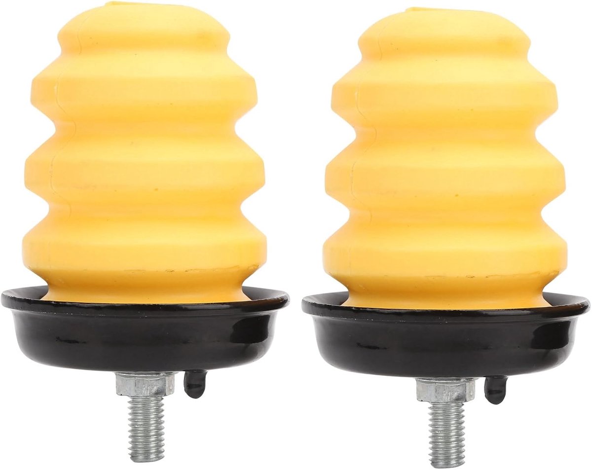 SnelShoppen - 2 Stuks Achterframe Rubber Bumper Geel Leaf Spring Bumper Bump Stop 15712438 Geschikt voor Silverado 1500 en GMC Sierra 1500