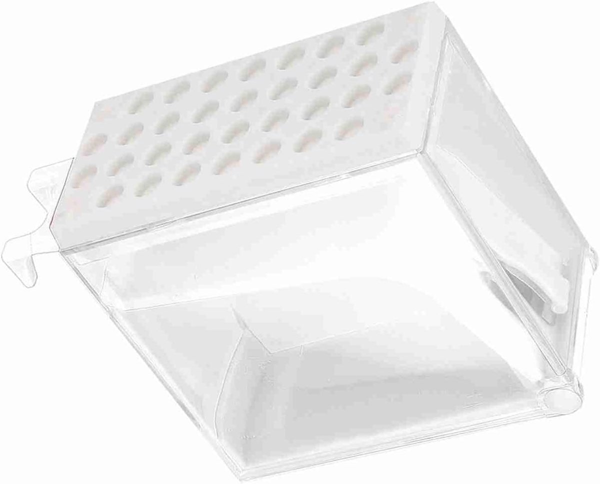 SnelShoppen - Dentist Cotton Roll Dispenser - Cotton Roll Opbergdoos met Verdelers - Professionele en Thuis Gebruik - Wit - Hygiënisch en Duurzaam