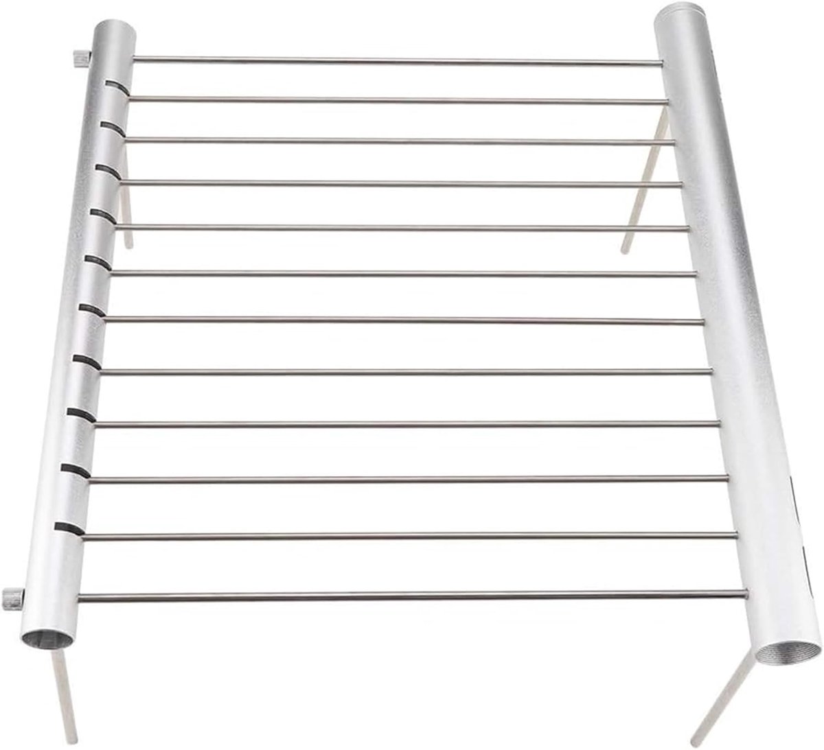 SnelShoppen - Compacte Camping Grill - Vouwbare RVS Grill - Draagbare Grill voor Backpackers - Ideaal voor Buiten, Tuin, Feestjes en Kampeertochten