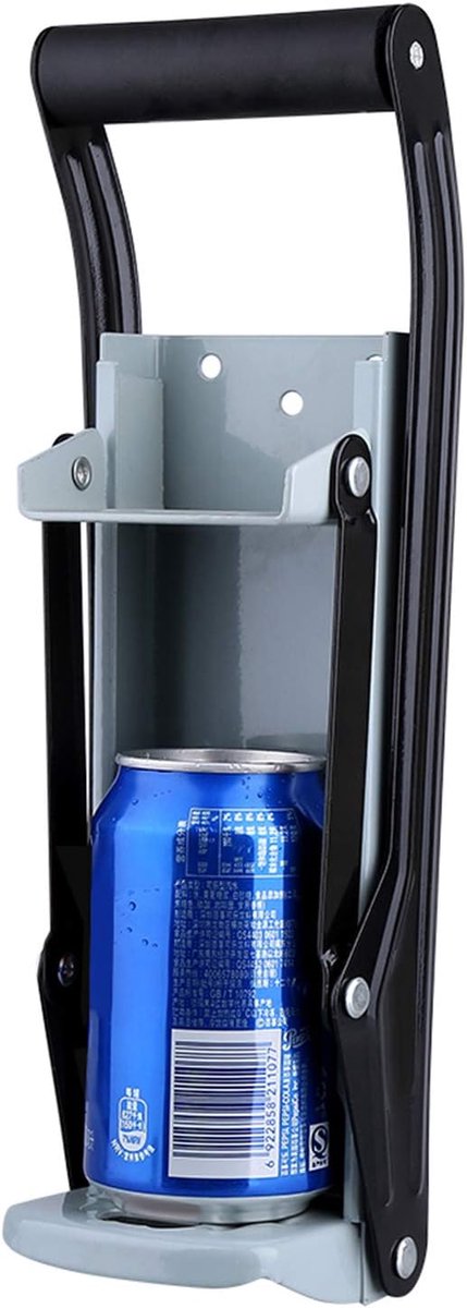 SnelShoppen - Wandmontage Blikjespers voor 16 oz Blikjes - Eco-vriendelijk Recycling Hulpmiddel met Bevestigingsschroeven - Compacte Can Crusher voor