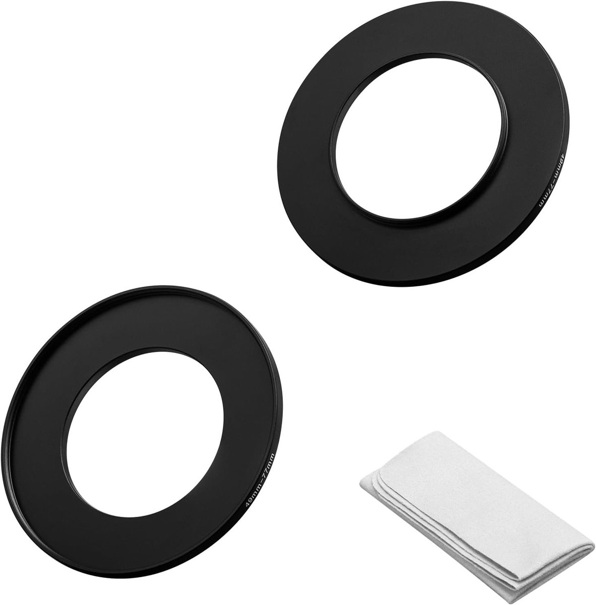SnelShoppen - 1pc Step Up Ring Filter Adapter Ring 49-77mm voor Camera Lens, Lichtgewicht Aluminium Legering, Inclusief Lens Reinigingsdoekje
