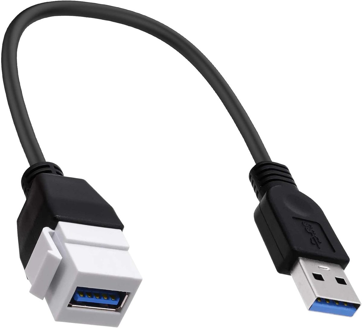 USB 3.0 Keystone Inserts Kabel USB A 3.0 Panel Mount Insert Adapter Kabel voor Wandcontactdoos voorplaat - ShopVlot