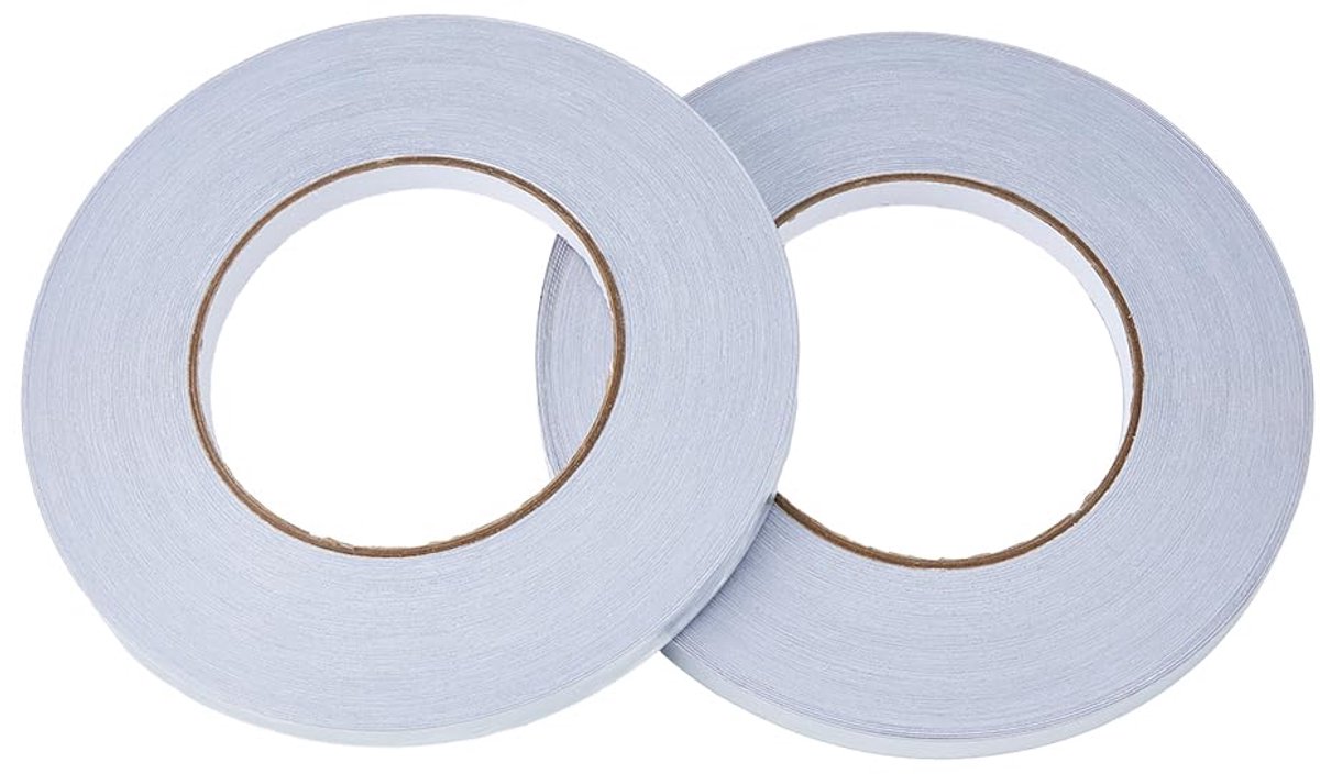 SnelShoppen - 2 Rollen 10 mm Zilver Film Tape, Spiegel Tape, PVC Plastic, Zelfklevende Metaal Bedekking, Polyester Film, Peel en Stick Reflecterende P