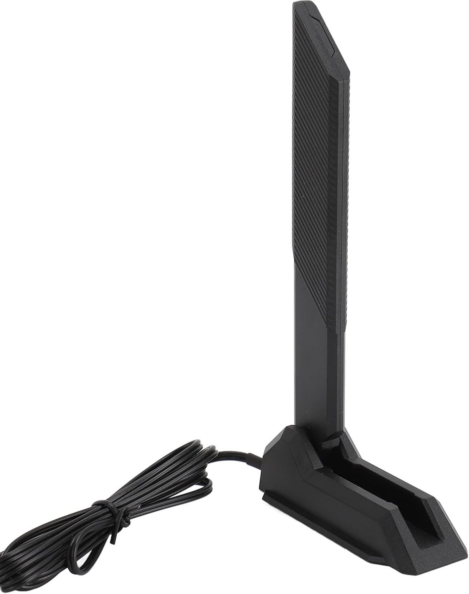 SnelShoppen - Tri-band WiFi Antenne voor PC Desktop met SMA Connector, 12dBi Magnetische WiFi Versterker, 2.4G 5.8G 6G Ondersteuning voor Betere Berei