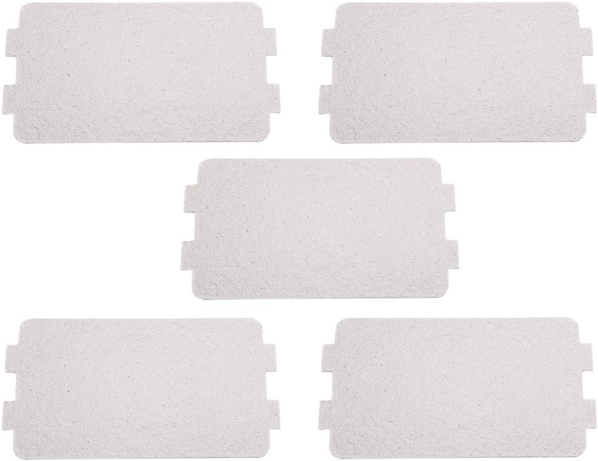 SnelShoppen 5 Stuks Golfgeleider Deksel Magnetron Mica Plaat Vervangingsaccessoire 4.6 * 2.5 Inch voor Keuken Magnetron Koken