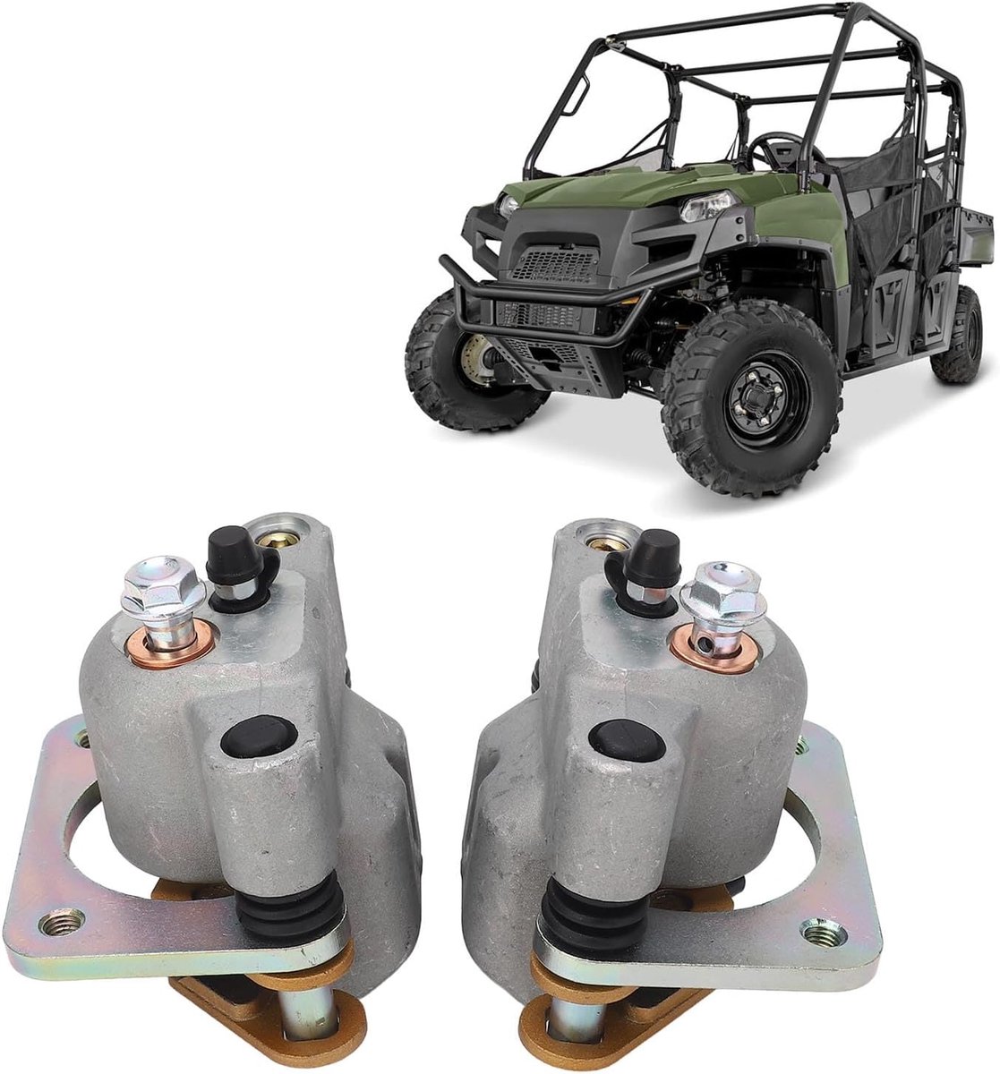 SnelShoppen - Achterremklauw voor Crew 570 800 800 XP 800 HD, 1911373 1911374 ATV Remklauw Vervanging, Remklauw Set (1 Paar) voor Veilig Rijden