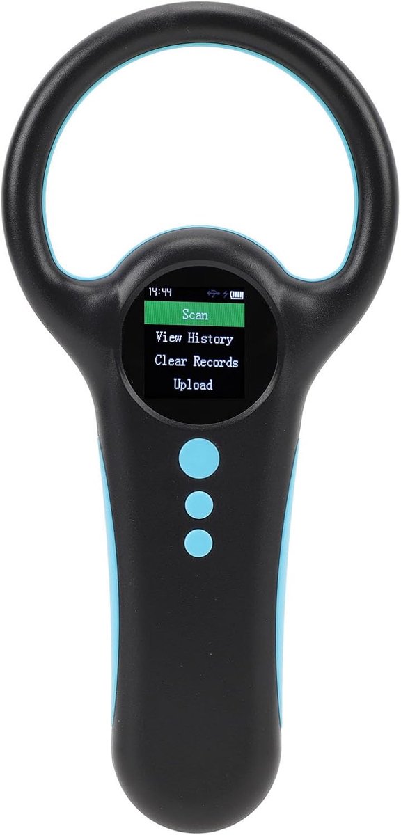 SnelShoppen - Microchip Scanner Voor Huisdieren, RFID EMID Microchip Lezer, 500 Records Pet Chip ID Scanner Voor Dieren, Honden, Katten, Varkens, USB