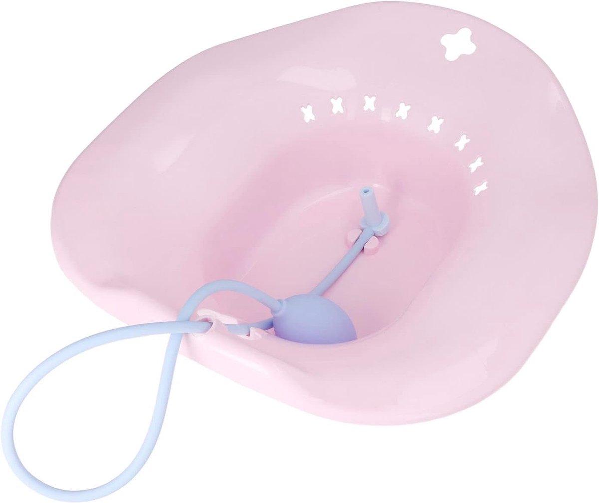 SnelShoppen - Hip Bath Sitzbad Over Het Toilet Voor Zwangere Vrouwen - Ergonomisch Ontwerp, Roze, Voor Toilet, Postpartum Zorg, Hemorroïden, Universee