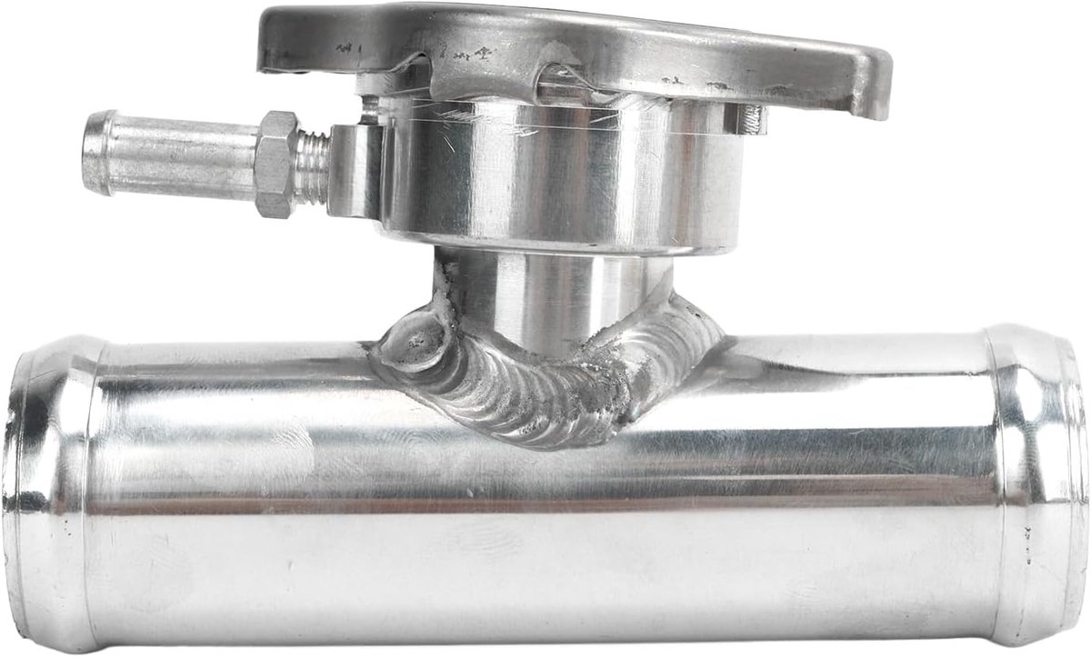 SnelShoppen - Radiator Vulpunt 1‑1/4 Inch Buitenmaat, Hoog Temperatuur Bestendig T6061 Aluminium, Polished Afwerking, Voor Auto Koelsystemen