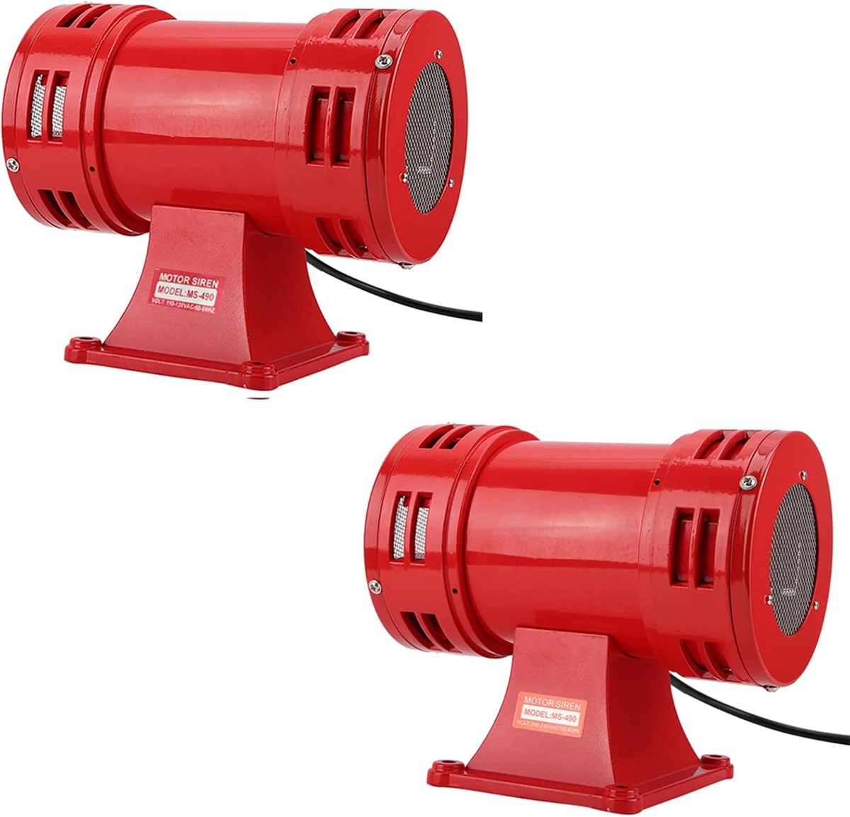 Industrieel veiligheidssignaal 150 dB - continue sirene - met metalen beschermrooster - perfect voor noodsituaties - ShopVlot