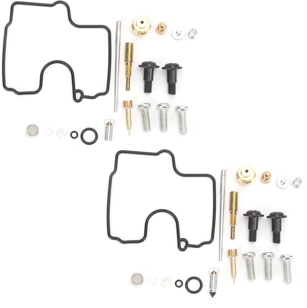 SnelShoppen - Carburetor Rebuild Kit 2 Sets Carb Reparatie Set Voor SV650 / SV650S 1999-2002 - Motorfiets Onderhoud Kit - Eenvoudige Installatie
