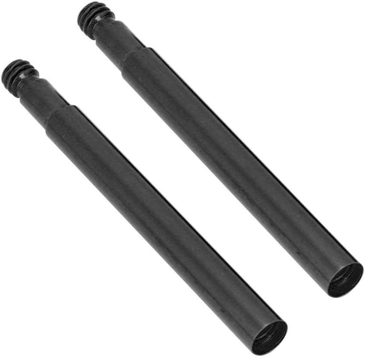 SnelShoppen - 2 Stuks Fiets Presta Ventiel Verlengstuk Aluminium 60mm Zwart - Eenvoudig Op Te Blazen, Duurzaam en Betrouwbaar