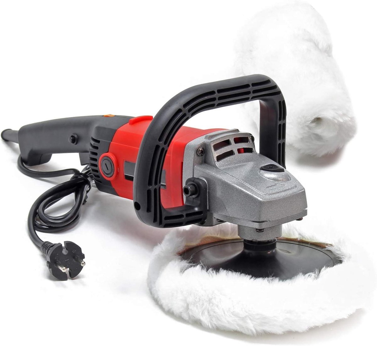 Polijstmachine 1200 W - Schuurmachine Waxer - Lak Herstellen - 6 Snelheden Instelbaar - Ø180 mm Schijf - Zwart