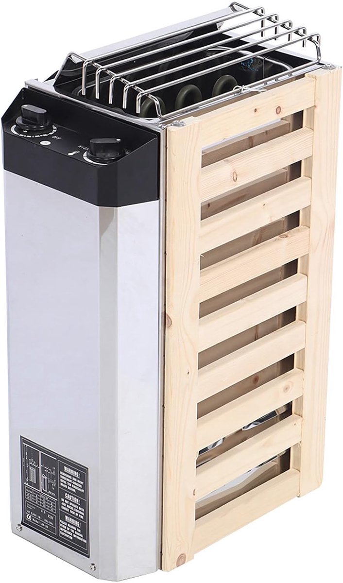 SnelShoppen - RVS Sauna Kachel, Hoogwaardige Elektrische Verwarming, Roestvrij Staal, Hoge Verwarmingsefficiëntie voor Hotel en Appartement