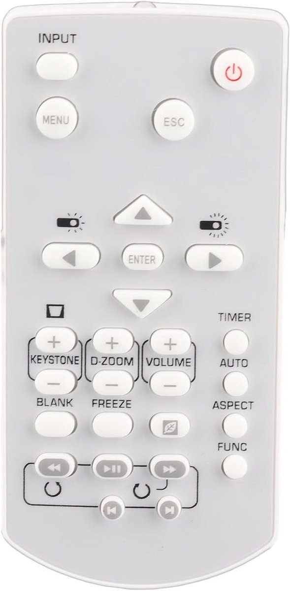 SnelShoppen - Vervangende Afstandsbediening voor Projector, Geschikt voor Casio XJ-V110, XJ-F10X, XJ-F20XN, XJ-F100W, XJ-F200WN, XJ-F210WN, Premium Kw