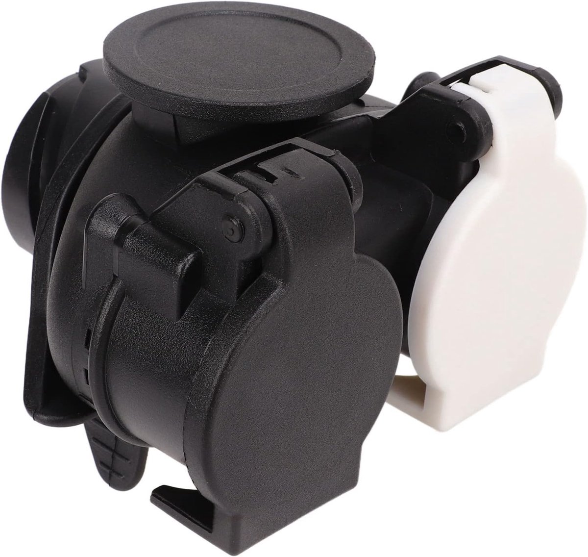 SnelShoppen - Trailer Connector Conversie Adapter 13 Pin naar 7 Pin, Plug and Play, Zwart, Slijtvast, Anti-veroudering, 12V voor Alle Trailer Stekkers