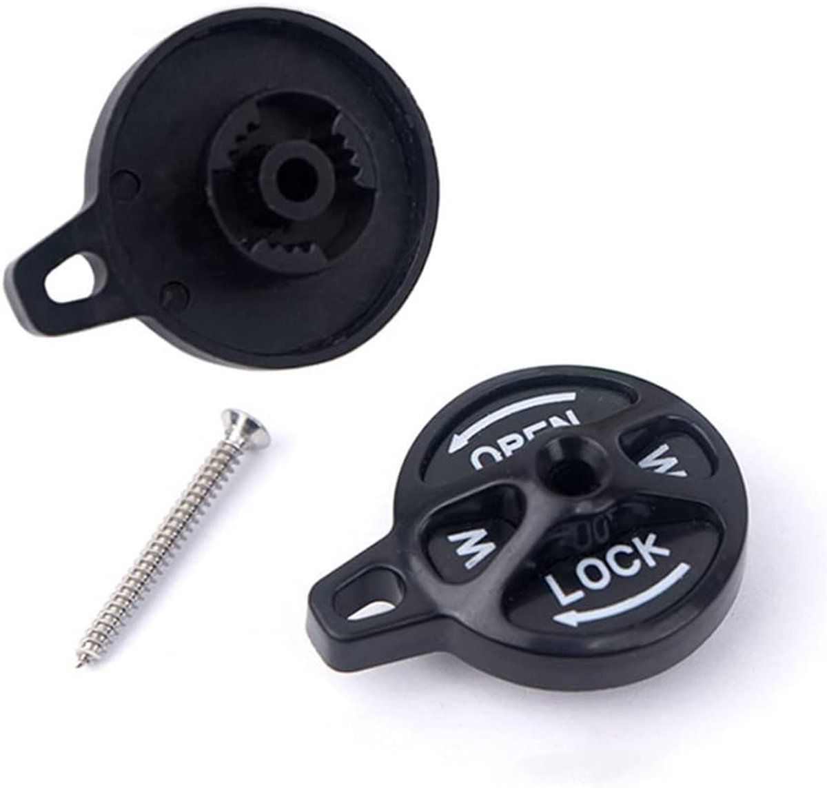 SnelShoppen - MTB Fiets Voorvork Slotkap Schakelaar Handmatige Lockout Montage Kit Aluminium + ABS Voor XCR/XCM - 10g