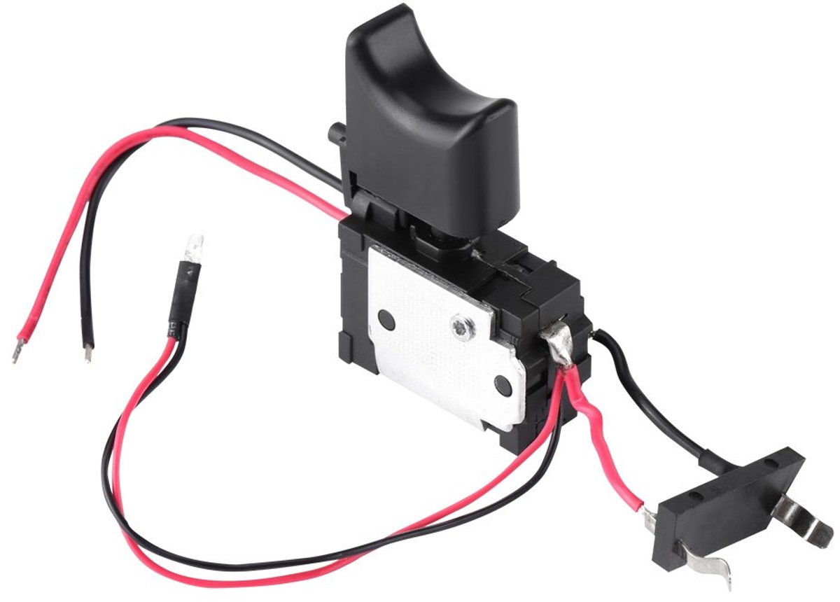 SnelShoppen - Draadloze Boormachine Schakelaar, 7.2V-24V Boorsnelheid Schakelaar Lithium Batterij Elektrische Boor Schakelaar met Verlichting