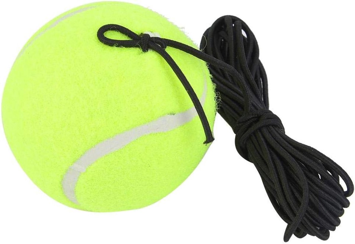 SnelShoppen - Tennisbal met Touw, Tennis Beginners Training Bal, Tennis Trainer Set met 4M Elastisch Rubber Touw voor Kinderen en Jongeren, Praktijk v