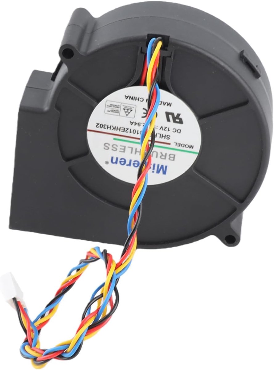 SnelShoppen - DC Hoge Luchtvolume Turbo Blazer Ventilator voor Picknick, Camping, Verwarming, Barbecue, 12V 2.94A, Hoogwaardig Kunststof, Veilig en Du