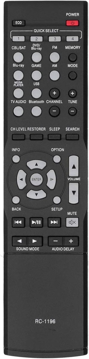 SnelShoppen - Universele Afstandsbediening voor Audio Video Ontvanger, Vervangende Remote voor DENON AVRX520BT AVRS500BT AVRS510BT AVRX510BT, Duurzaam