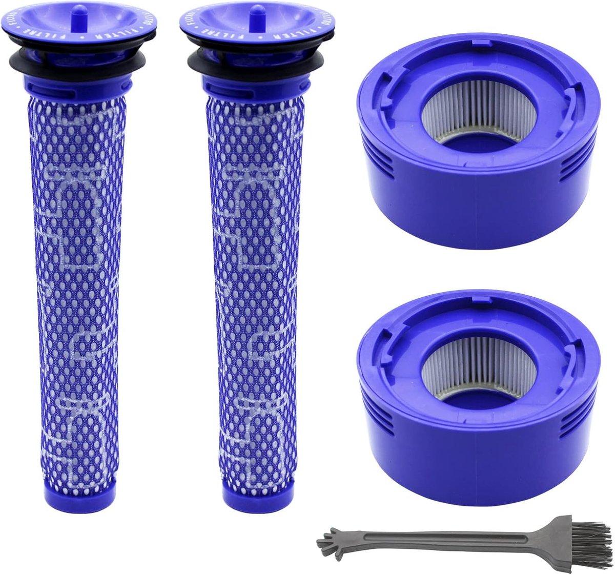 SnelShoppen - 4 Stuks Vervangende HEPA Filters voor Dyson V7 V8 - Post Filters Geschikt voor V7 Absolute, V7 Animal, V8+ - Verbeterde Zuigkracht en Pr