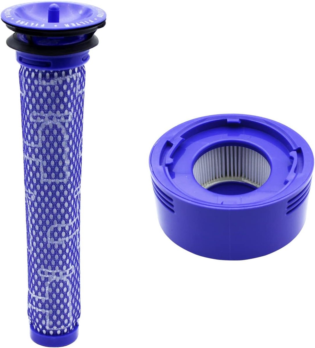 SnelShoppen - 2 Pack Stofzuiger V7 V8 Post Filters Compatibel met Dyson V8 V8+ V7 Prefilters Voor Absolute Animal Motorhead Stofzuigers HEPA Filter Ve