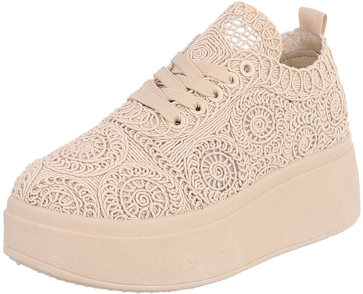 Sneaker met platformzool - Dames - Casual Mt:39